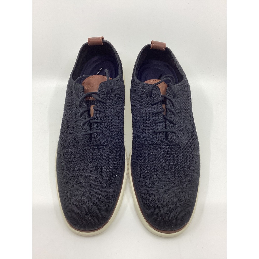 Cole Haan Zerogrand Stitchlite Black Wingtip Oxford Shoes C27568 Mens Size 8M